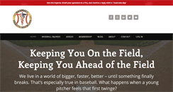 Desktop Screenshot of baseballhealthnetwork.com