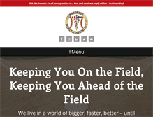 Tablet Screenshot of baseballhealthnetwork.com